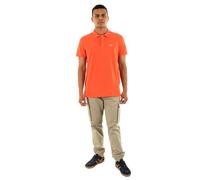 Tommy Jeans TJM Slim Placket Polo EXT S/S Polo Men's, Orange (Bright Vermillion), M