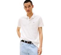 Tommy Jeans TJM Slim Placket Polo EXT S/S Polo Men's, White (Ecru), L