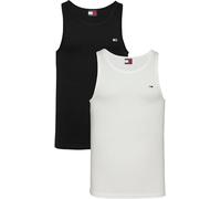 Tommy Jeans TJM XSLIM 2PCK Rib Tank EXT Other T-Shirts Men's, Multi (Ecru/Black), XXL