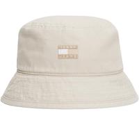 Tommy Jeans Tjw Heritage Canvas Bucket Hat Aw0Aw17581 Hut mit breiter Krempe, Beige (Newsprint), Einheitsgröße für Damen
