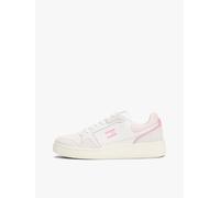 Tommy Jeans TJW Retro Basket Sneaker für Damen, Ecru/Misty Pink, 39 EU