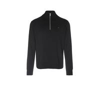 Tommy Jeans Herren Pullover mit Reißverschluss Light mit Stehkragen, Schwarz (Black), S