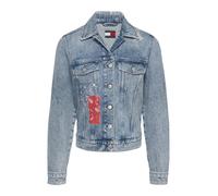 Tommy Jeans - Trucker-Jeansjacke mit Patchwork blau - Gr. - S
