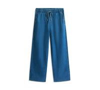 Tommy Jeans - Weit geschnittene Chambray-Hose im Loose Fit von Tommy Hilfiger blau - Gr. - S