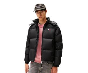 Tommy Jeans Winter-Daunenjacke Alaska Down Puffer EXT (warm, mit Kapuze) schwarz Herren, Größe L