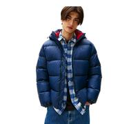 Tommy Jeans Winter-Daunenjacke Essential Down Jacket EXT mit Kapuze (warm, wasserabweisend) dunkelblau Herren, Größe M