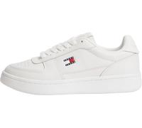 Plateausneaker TOMMY JEANS "ARCHIVE '98 RETRO", Damen, Gr. 40, ecru, Leder, Lederimitat, Schuhe Plateausneaker, Freizeitschuh, Halbschuh, Schnürschuh im angesagten Basket-Look (31977516-40) ecru