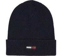 Tommy Jeans Elongated Flag Beanie Schwarz Mann (Herstellerartikelnummer: AW0AW16777-C1G-OS)