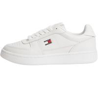 Plateausneaker TOMMY JEANS "ARCHIVE '98 RETRO", Damen, Gr. 37, ecru, Leder, Lederimitat, Schuhe Plateausneaker, Freizeitschuh, Halbschuh, Schnürschuh im angesagten Basket-Look (31977516-37) ecru