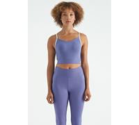 Tommy Life Tailliertes ärmelloses Sport-Crop-Top - Lila M