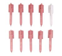 Tomotato 10 Stück Strickmaschine Nadeln Kunststoff Strickmaschinen Spanner Set, Hängenadeln Ersatzteile mit Adapter Zubehör für DIY Nähmaschine Heimwerker Handarbeiten Pullover Schals Mützen Socken