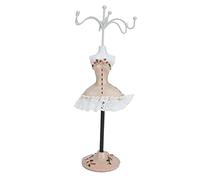Tomotato Schmuckständer Puppe, Modellkleid Ohrring Halskette Ring Schmuck Organizer mit Drehbarer Halterung, Schmuck Rack Modell Display Stand für Mädchen und Frauen (C)