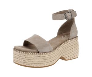 TOMS 10020743 Laila - Damen Schuhe Sandaletten - Natural für Damen, grau, Größe 40 EU