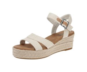 TOMS 10020758 Audrey - Damen Schuhe Sandaletten - Natural für Damen, beige, Größe 41 EU