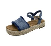 TOMS Damen Abby Sandalen, Dark Sky Denim, 39 EU