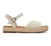 Toms Abby natural slubby woven/leather 36