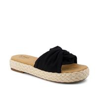 TOMS - Women's Abby Slide - Sandalen, Gr. 38, beige/schwarz (Black)