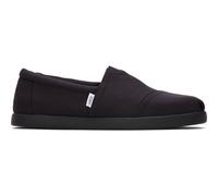 TOMS Herren Slipper ALP FWD Schwarz – Recyceltes Baumwoll-Canvas – Größe 41/41,5