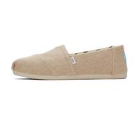 TOMS Damen Alpargata Heritage Canvas Flacher Slipper, Natürlich, ungefärbt, 38.5 EU