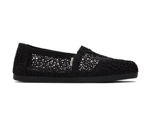 Toms Alpargata Classic black moroccan crochet 36.5