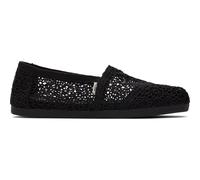 TOMS Damen Moroccan Corchet Alpargata Flache Slipper, Schwarz, 42 EU