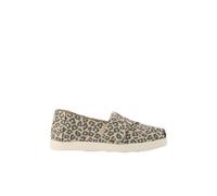 TOMS Alpargata Classic Loafer Flat, Oatmeal Small Leopard Spots, 35 EU