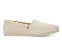 TOMS Damen Alpargata CloudBound Flacher Slipper, Natural Undyed Metallic Linen Stripe, 56 EU