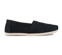 TOMS Damen Alpargata CloudBound flacher Slipper Schwarz Metallic Leinenstreifen 38 EU