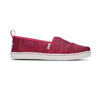 TOMS Alpargata, Flacher Slipper, Dark Pink Glitter,
