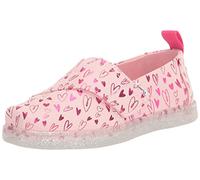 TOMS Alpargata Flacher Slipper, Pastellrosa Folienherzen, 26 EU