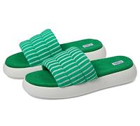Toms Alpargata mallow slide, grün(fernstripedterry), Gr. 38