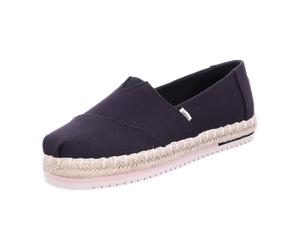 TOMS Alpargata Platform für Damen, schwarz, Größe 38 ½ EU