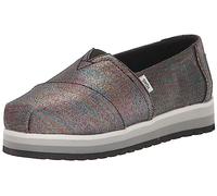 TOMS Alpargata Plattform, Black Glimmer Twill, 36 EU