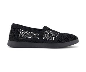 Toms Alpargata Plus black moroccan crochet 37.5