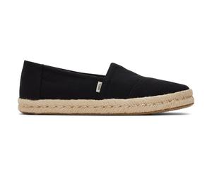 Toms Alpargata Rope 2.0 black recycled cotton slubby 40