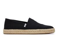 Toms Alpargata Rope 2.0 black recycled cotton slubby woven 39