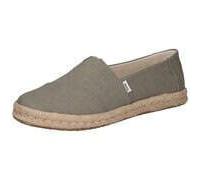 Toms Alpargata Rope 2.0 vetiver grey recycled cotton slubby woven 38