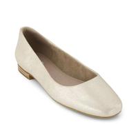 TOMS Briella Ballerinas für Damen, Champagner Metallic Suede, 39 EU