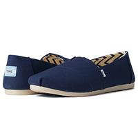 Toms Shoes Alpargata Damen – aus recycelter Baumwolle, flach – Marineblau 38 EU