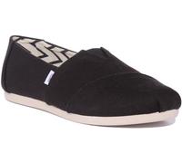 TOMS Alpargata Cotton Canvas Womens Black Espadrilles-UK 6 / EU 38.5