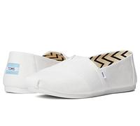 Toms Espadrilles Alpargata Damen aus recycelter Baumwolle Canvas Weiß Größe 41 EU