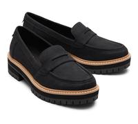 TOMS Cara Leder Damen Schwarz Loafers EU 38 / UK 5