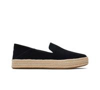 Toms Carolina Espadrille für Damen, Schlupfschuhe, leger, Schwarz