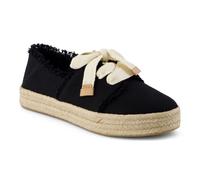 TOMS Carolina Lace Up Baumwoll Frauen Schwarze Strand-Espadrilles EU 38 / UK 5