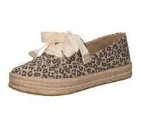 Toms Carolina Lace UP oatmeal small leopard spots 36