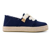 Toms Carolina Lace UP navy beachside woven/fray 36