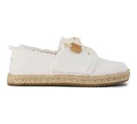 Toms Carolina Lace UP white beachside woven/fray 34.5