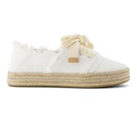 TOMS Carolina Damen-Espadrille mit Schnürung, White Beachside Woven Fray, 42.5 EU