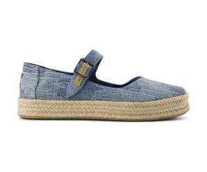 Toms Carolina Mary Jane dark sky textured denim 35.5