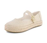Toms Carolina Mary Jane champagne glimmer slub canvas 36.5